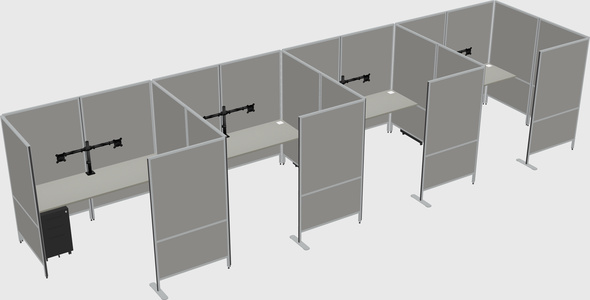 Flexible panel system with privacy