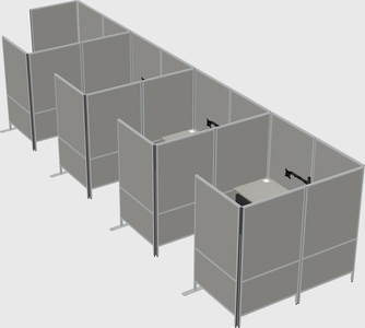 Flexible panel system with privacy