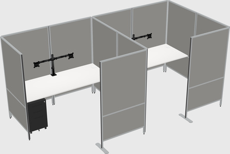 Flexible panel system with privacy