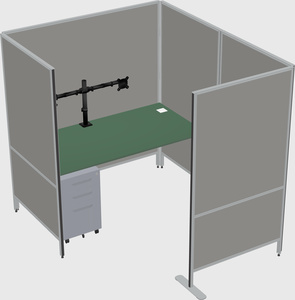 Flexible panel system with privacy