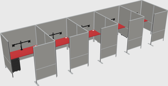 Flexible panel system with privacy