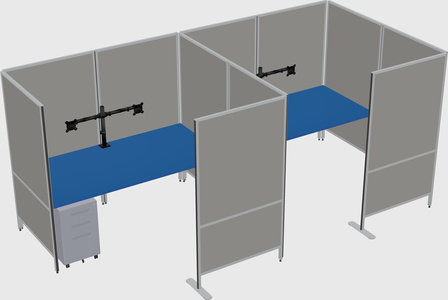 Flexible panel system with privacy