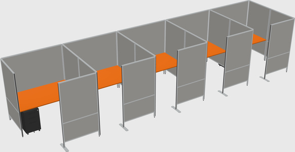 Flexible panel system with privacy