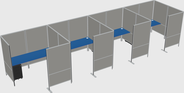 Flexible panel system with privacy
