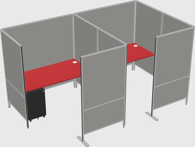 Flexible panel system with privacy