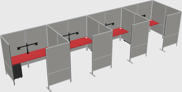 Flexible panel system with privacy