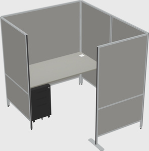 Flexible panel system with privacy