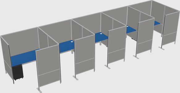 Flexible panel system with privacy