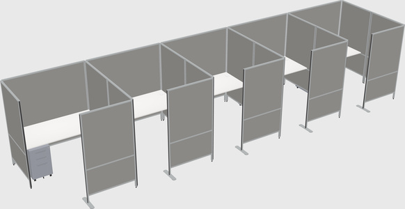 Flexible panel system with privacy