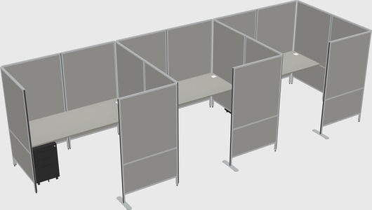 Flexible panel system with privacy