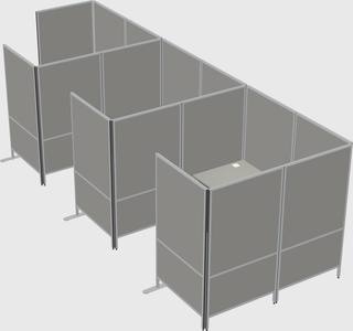 Flexible panel system with privacy