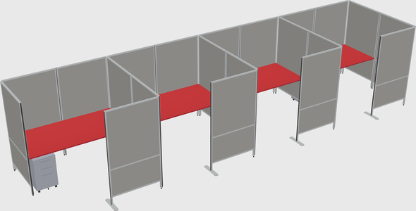 Flexible panel system with privacy