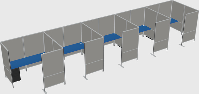 Flexible panel system with privacy