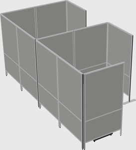 Flexible panel system with privacy