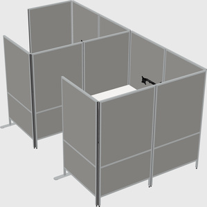 Flexible panel system with privacy