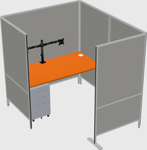 Flexible panel system with privacy