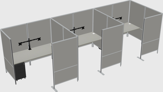 Flexible panel system with privacy