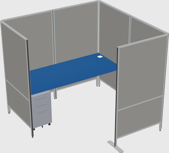 Flexible panel system with privacy