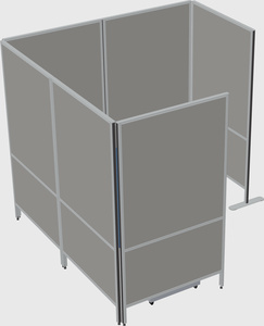 Flexible panel system with privacy