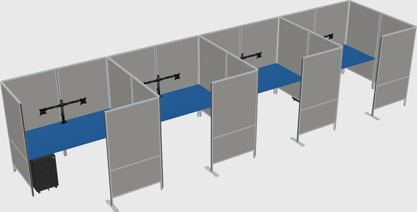 Flexible panel system with privacy