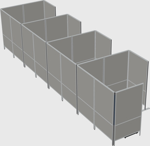 Flexible panel system with privacy