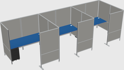 Flexible panel system with privacy