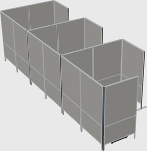 Flexible panel system with privacy