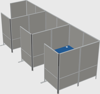 Flexible panel system with privacy