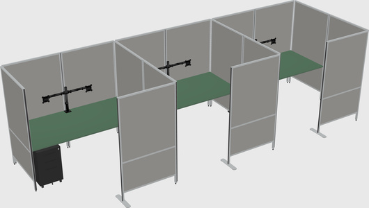 Flexible panel system with privacy