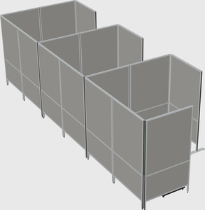 Flexible panel system with privacy