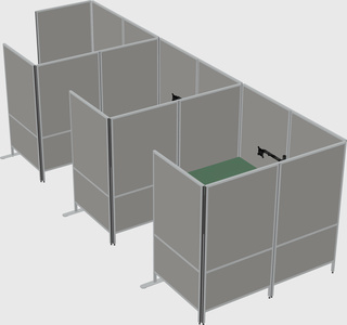 Flexible panel system with privacy