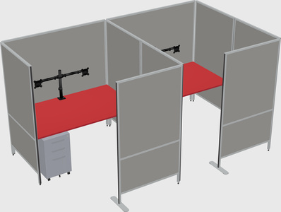 Flexible panel system with privacy