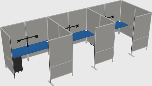 Flexible panel system with privacy