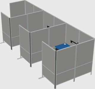 Flexible panel system with privacy