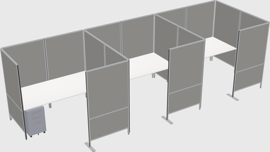 Flexible panel system with privacy