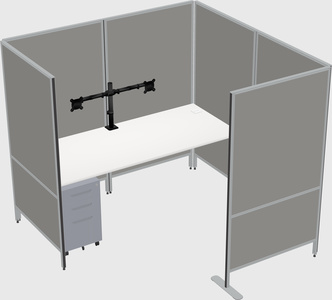 Flexible panel system with privacy