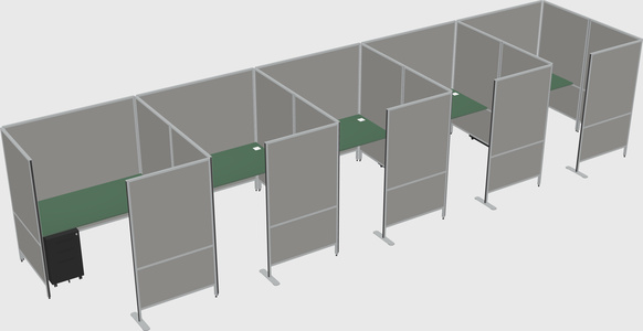 Flexible panel system with privacy