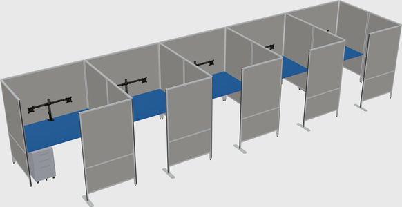 Flexible panel system with privacy