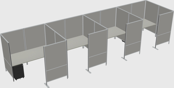 Flexible panel system with privacy