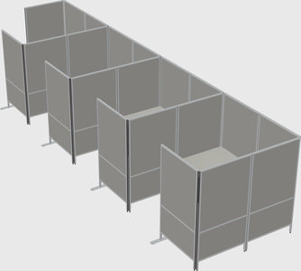 Flexible panel system with privacy