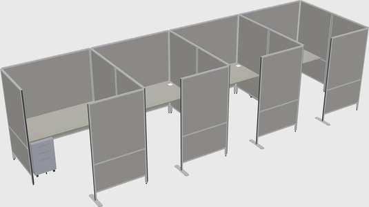 Flexible panel system with privacy