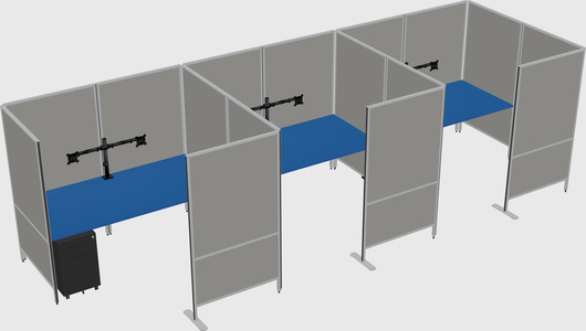 Flexible panel system with privacy
