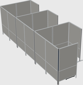 Flexible panel system with privacy