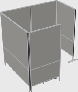 Flexible panel system with privacy