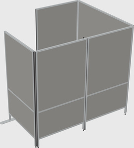 Flexible panel system with privacy