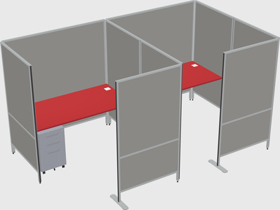 Flexible panel system with privacy