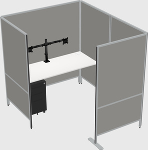 Flexible panel system with privacy
