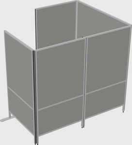 Flexible panel system with privacy