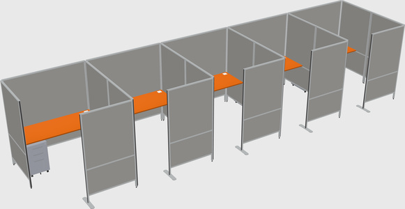 Flexible panel system with privacy