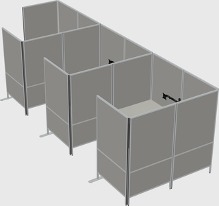 Flexible panel system with privacy
